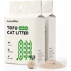 FUKUMARU Tofu Cat Litter, Unscented, Plant-Based, Clumping, Low Dust, 12 lb(12lbs  6lb x 2 Bags)